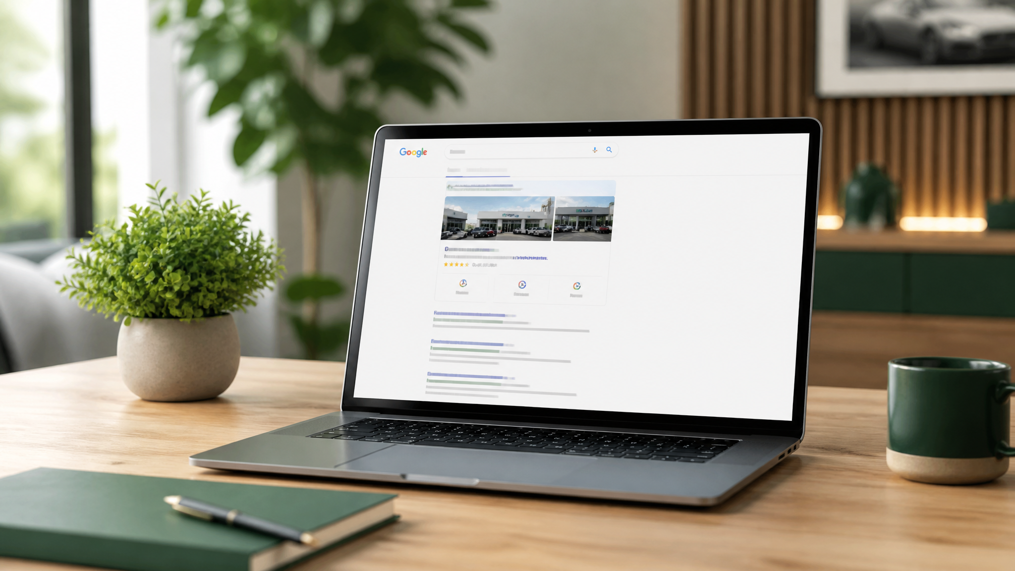 AI SEO agent building dealership landing pages
